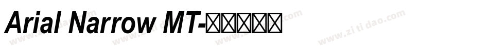 Arial Narrow MT字体转换
